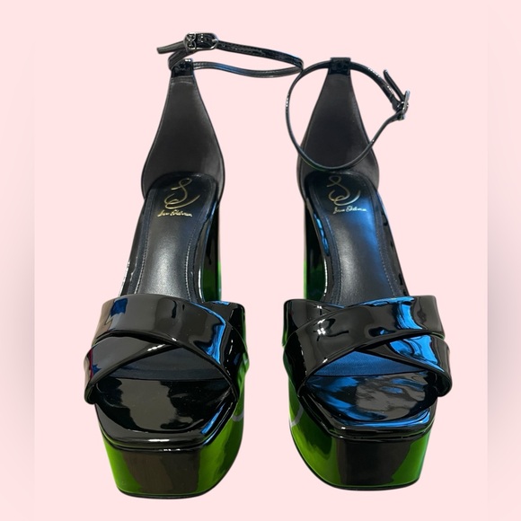 Sam Edelman Jullian Black Patent Platform Heels, 9 - Picture 6 of 10